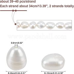 2 Strands Natural Cultured Freshwater Pearl Beads Strands&nbsp;PEAR-NB0001-11