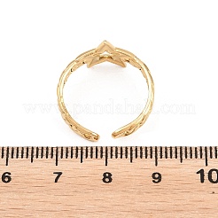 Star 304 Stainless Steel Cuff Open Rings&nbsp;RJEW-T031-01G