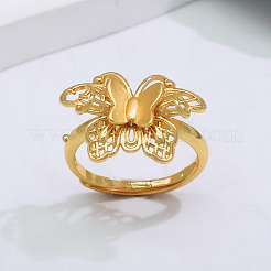 Adjustable Brass Open Cuff Rings for Women&nbsp;JT1474-1