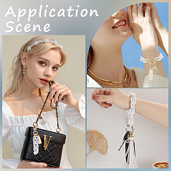 2Pcs Acrylic Cable Chain Bracelet Pendant Decorations&nbsp;AJEW-SC0003-71E