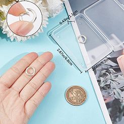 2Pcs 925 Sterling Silver Spring Gate Rings&nbsp;STER-CN0001-30