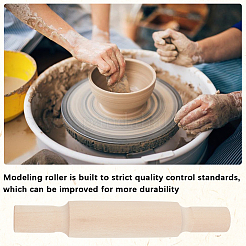 Wooden Rolling Pin&nbsp;AJEW-WH20141-42C