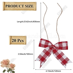 Christmas Polyester Bowknot for Gift Box Decoration&nbsp;AJEW-WH20033-136B