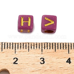 Opaque Acrylic Beads&nbsp;OACR-H046-01B