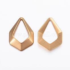 Ion Plating(IP) 304 Stainless Steel Open Pendants&nbsp;STAS-H375-02G
