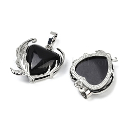 Natural Obsidian Pendants&nbsp;G-Q025-01P-06