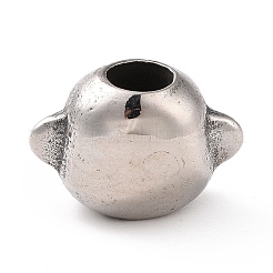 304 Stainless Steel European Beads&nbsp;STAS-M301-21AS