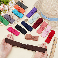 18Pcs 18 Colors Women's Faux Suede Bowknot Stretchable Hat Band&nbsp;AJEW-OC0014-22