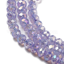 Transparent Baking Paint Glass Beads Strands&nbsp;DGLA-F002-02B-08