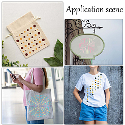 3 Sets 3 Style Plastic Tie-Dye Template&nbsp;DIY-GF0008-55