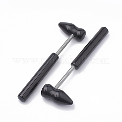 Natural Blackstone  Hand Massage Sticks&nbsp;DJEW-N002-01A