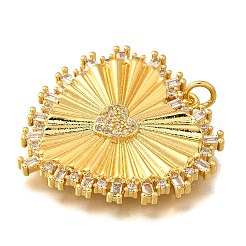 Brass Micro Pave Cubic Zirconia Pendants&nbsp;LS-KK-U055-25G