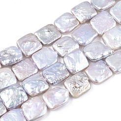 Baroque Natural Nucleated Pearl Keshi Pearl Beads Strands&nbsp;PEAR-S020-K09-2