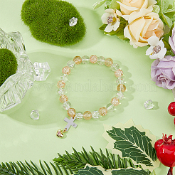 12Pcs 3 Colors 316 Surgical Stainless Steel Pave Clear Cubic Zirconia Connector Charms&nbsp;STAS-DC0014-60