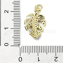 Brass Micro Pave Colorful Cubic Zirconia Pendants&nbsp;KK-H475-51G