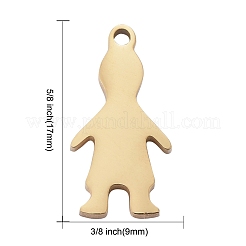 304 Stainless Steel Pendants&nbsp;STAS-I140-12G