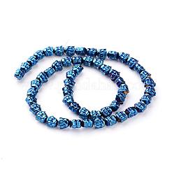 Buddha Head Electroplate Non-magnetic Synthetic Hematite Bead Strands&nbsp;G-L426-05F