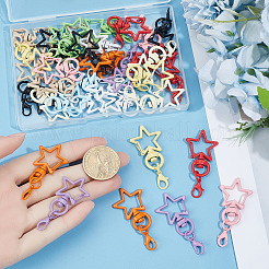 55Pcs 11 Colors Iron Swivel Clasps&nbsp;IFIN-SC0002-04