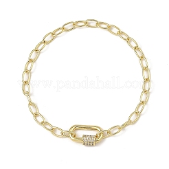 Brass Paperclip Chain Bracelets&nbsp;BJEW-JB14224