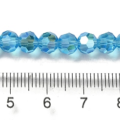 Electroplate Transparent Glass Beads Strands&nbsp;LS-EGLA-A035-T6mm-L08