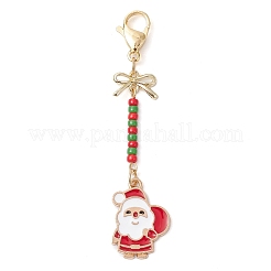 9Pcs 9 Styles Christmas Alloy Enamel Pendant Decoration&nbsp;HJEW-JM02326