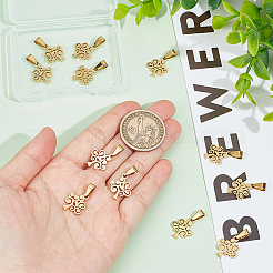 12Pcs 304 Stainless Steel Pendants&nbsp;STAS-UN0054-33