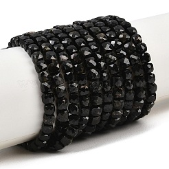 Natural Black Tourmaline Beads Strands&nbsp;X-G-P612-B01-01