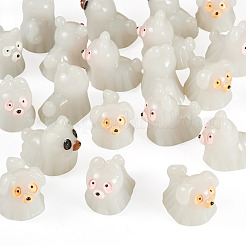 20Pcs Halloween Luminous Opaque Resin Ghost Display Decoration&nbsp;DJEW-TA0001-33