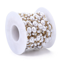 ABS Plastic Pearl Beaded Chains&nbsp;CHS-N003-15