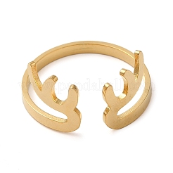 304 Stainless Steel Cuff Rings&nbsp;RJEW-G299-03G