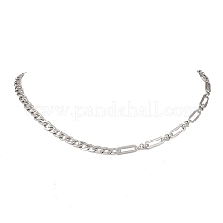 304 Stainless Steel Mixed Link Chain Necklaces&nbsp;NJEW-JN05851