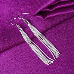Brass Tassel Dangle Earrings&nbsp;FS-WG3DBF1-01