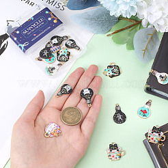 20Pcs 10 Style Alloy Enamel Pendants&nbsp;ENAM-SC0003-45
