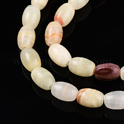 Natural Green Banded Calcite(Afghan Jade) Beads Strands&nbsp;G-N346-02A-12