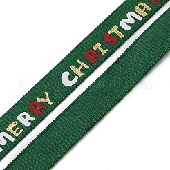 6 Rolls 6 Styles Christmas Hot Stamping Polyester Ribbons&nbsp;OCOR-D013-01