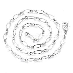 Brass Cable Chains Necklace Making&nbsp;MAK-S072-16A-P