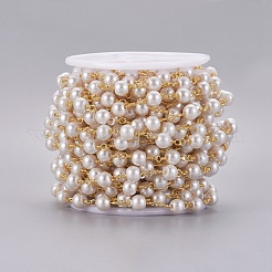 Handmade Acrylic Imitaion Pearl Beaded Chains&nbsp;CHC-K007-H02