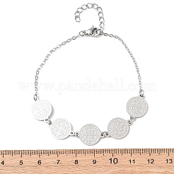 Religion 304 Stainless Steel Link Bracelets for Women&nbsp;BJEW-F524-03P