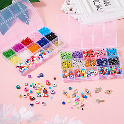 DIY Evil Eye Jewelry Making Finding Kit&nbsp;DIY-TA0003-71