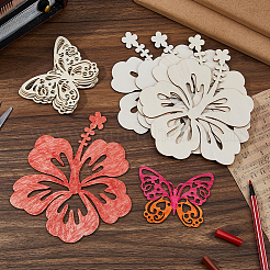 Unfinished Wood Pendant Decorations&nbsp;AJEW-FH0006-48