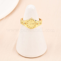Brass Cuff Rings for Women&nbsp;RJEW-Z113-07G
