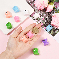 24Pcs 6 Colors Plastic Cat Shape Display Decorations&nbsp;DJEW-SP0001-14