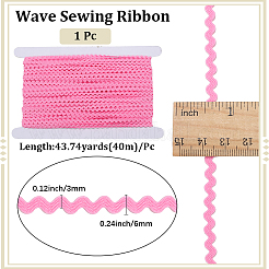 40M Polyester Wavy Fringe Trim Ribbon&nbsp;OCOR-GF0004-39B