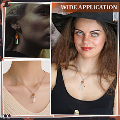 Glass Bottle Dangle Earrings & Pendants Necklaces Set for Women&nbsp;SJEW-PH0001-17