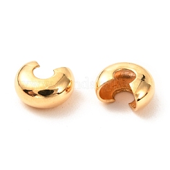 Brass Crimp Beads Covers&nbsp;KK-F824-036A-G