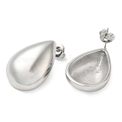 Non-Tarnish 304 Stainless Steel Teardrop Stud Earrings&nbsp;EJEW-Z022-13P