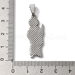 PVD Vacuum Plating 304 Stainless Steel Pendants&nbsp;STAS-L081-037GP
