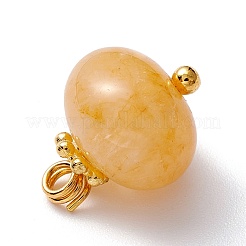 Natural Topaz Jade Charms&nbsp;PALLOY-JF01092-03