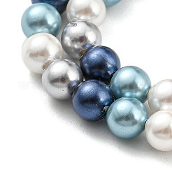 Electroplated Shell Pearl Beads Strands&nbsp;SHEL-F008-03A-07
