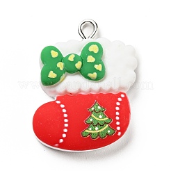 Christmas Opaque Resin Pendants&nbsp;RESI-G043-B07